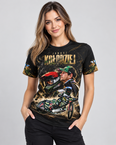Modelka w koszulce Janusz Kołodziej Speedway.png
